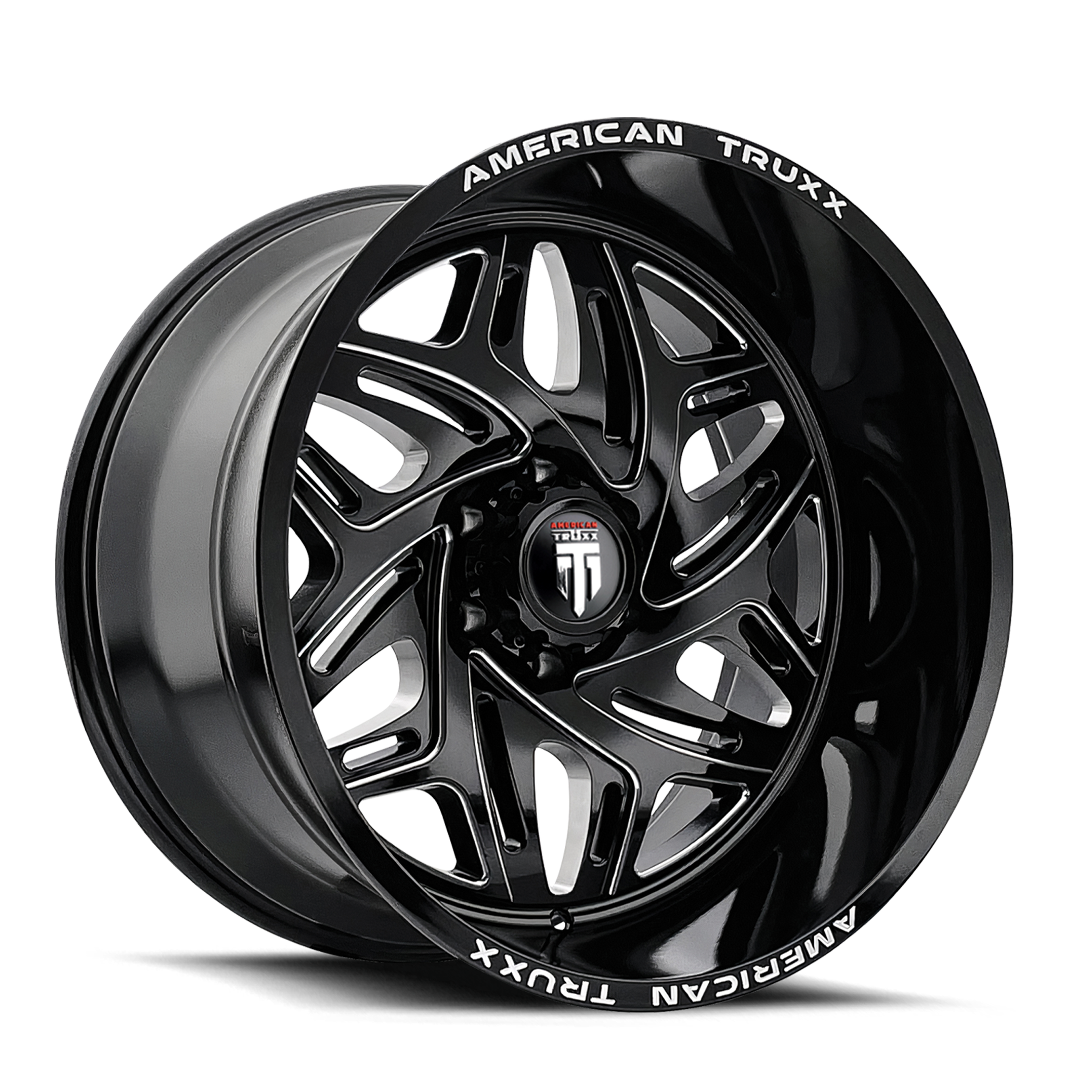 American Truxx EUPHORIA – 20x10, 5x127, -19 – Gloss Black Milled