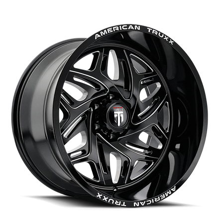 American Truxx EUPHORIA – 20x10, 5x127, -19 – Gloss Black Milled