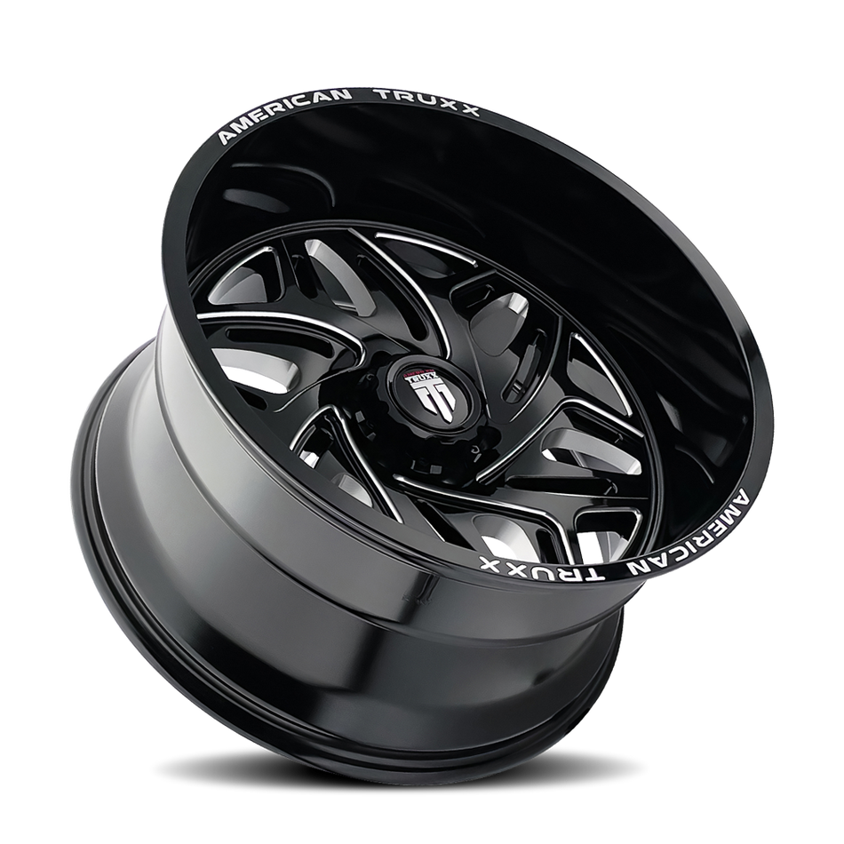 American Truxx EUPHORIA – 20x10, 5x127, -19 – Gloss Black Milled