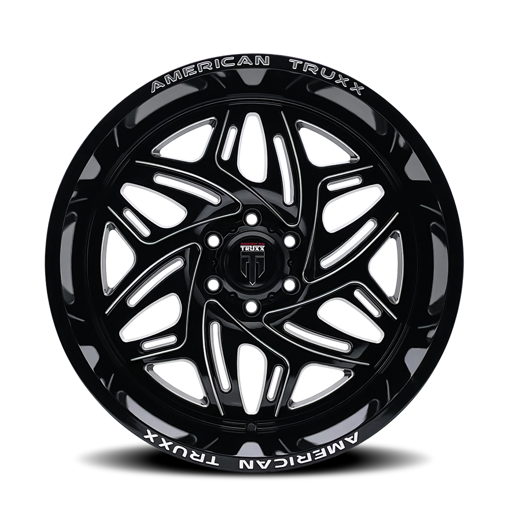 American Truxx EUPHORIA – 20x10, 5x127, -19 – Gloss Black Milled