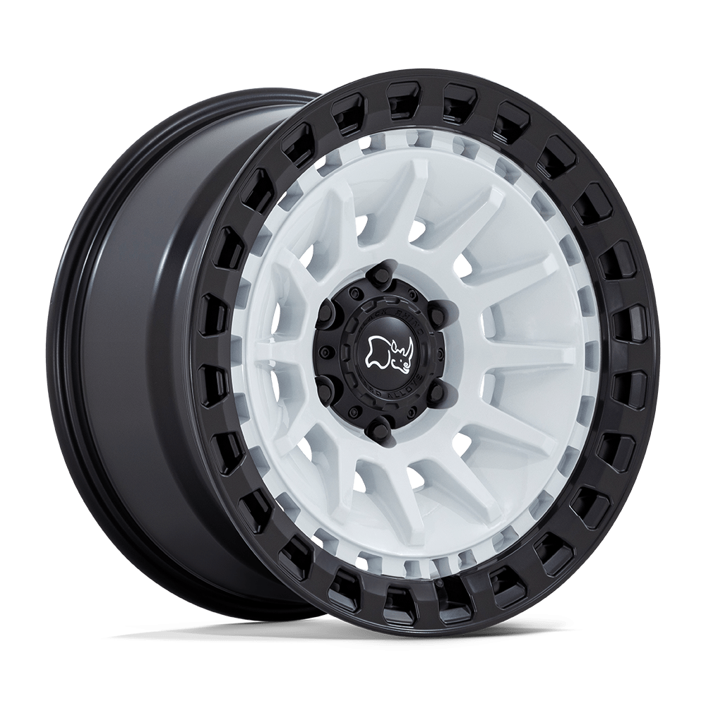 Black Rhino Hard Alloys BARRAGE – 18X9 – 5X127 – 0 mm – GLOSS WHITE ON MATTE BLACK