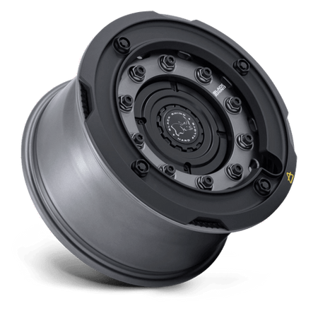 Black Rhino Hard Alloys BR027 ARX – 17X8 – 6X130/6X139.7 – 32 mm – GUN BLACK W/ MATTE BLACK RING