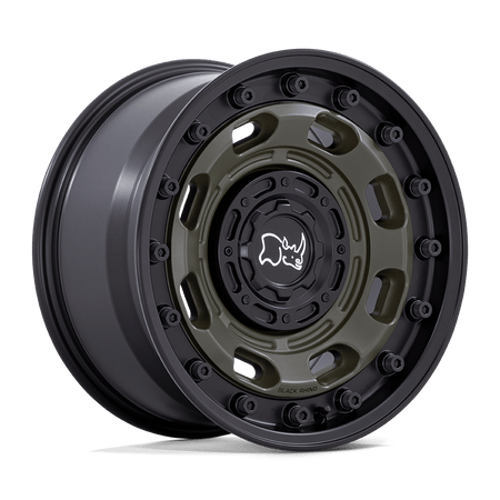 Black Rhino Hard Alloys ATLAS – 17X8.5 – 6X135/6X139.7 – -10 mm – OLIVE DRAB GREEN W/ BLACK LIP