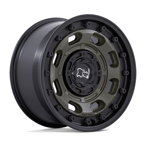 Black Rhino Hard Alloys ATLAS – 20X10 – 6X135/6X139.7 – -18 mm – OLIVE DRAB GREEN W/ BLACK LIP