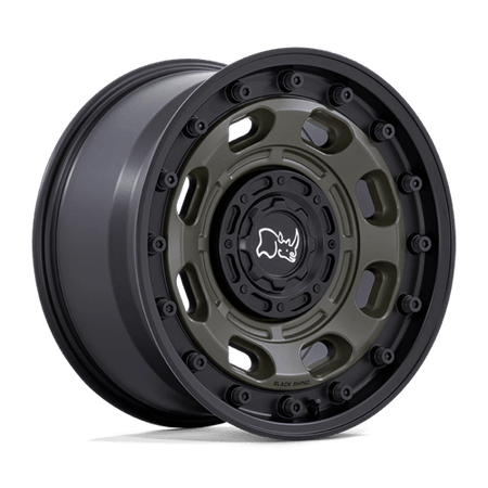 Black Rhino Hard Alloys ATLAS – 20X10 – 6X135/6X139.7 – -18 mm – OLIVE DRAB GREEN W/ BLACK LIP