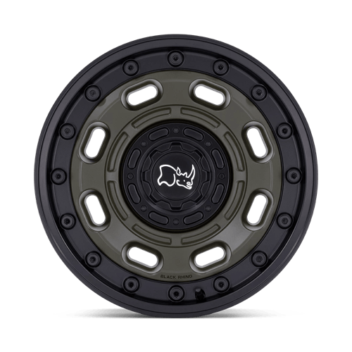 Black Rhino Hard Alloys ATLAS – 20X10 – 6X135/6X139.7 – -18 mm – OLIVE DRAB GREEN W/ BLACK LIP