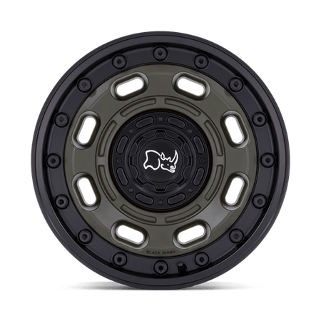 Black Rhino Hard Alloys ATLAS – 20X10 – 6X135/6X139.7 – -18 mm – OLIVE DRAB GREEN W/ BLACK LIP