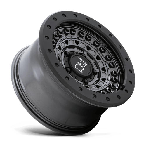 Black Rhino Hard Alloys BARRICADE – 20X9 – 6X120 – 10 mm – GUN BLACK W/ BLACK ROCK GUARD