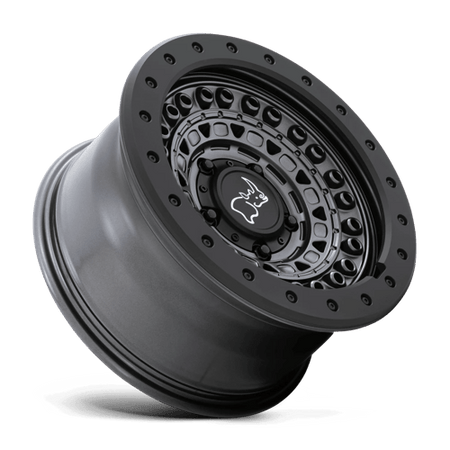 Black Rhino Hard Alloys BARRICADE – 20X9 – 6X120 – 10 mm – GUN BLACK W/ BLACK ROCK GUARD