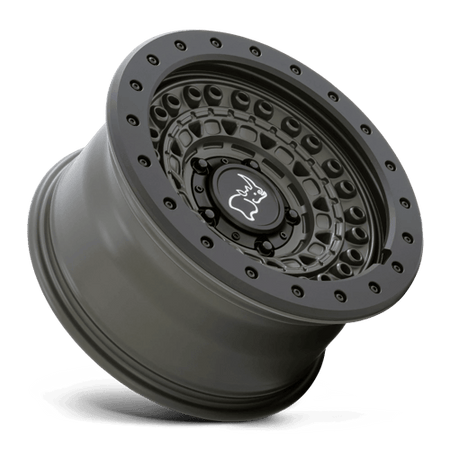Black Rhino Hard Alloys BARRICADE – 17X8.5 – 5X127 – -18 mm – OLIVE DRAB GREEN W/ BLK ROCK