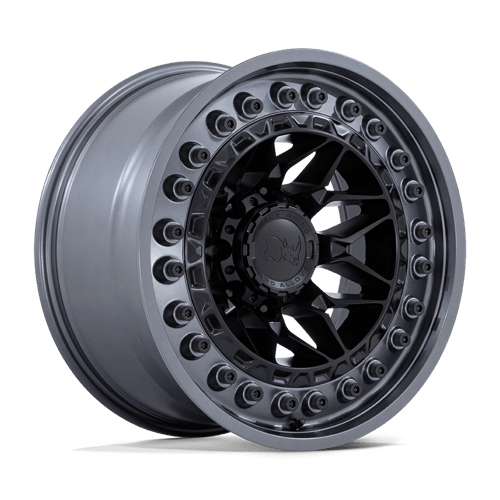 Black Rhino Hard Alloys ALPHA – 17X9 – 5X127 – -12 mm – MATTE BLACK W/ GUNMETAL LIP