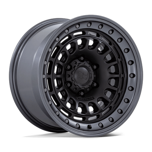 Black Rhino Hard Alloys BR014 SAHARA – 17X9 – 6X135 – 0 mm – MATTE BLACK W/ GUNMETAL LIP