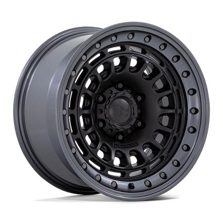 Black Rhino Hard Alloys BR014 SAHARA – 17X9 – 6X139.7 – 0 mm – MATTE BLACK W/ GUNMETAL LIP