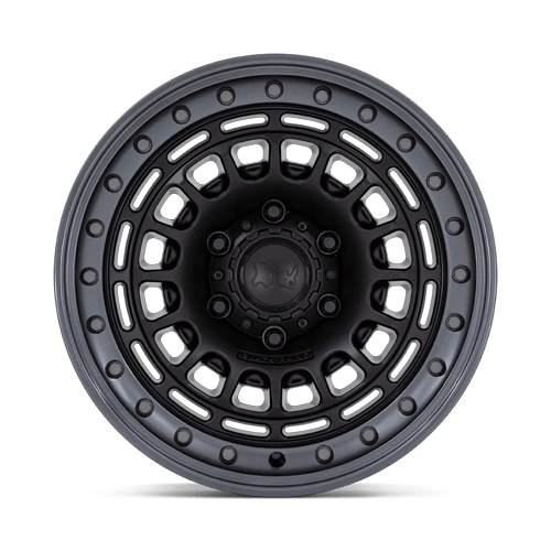 Black Rhino Hard Alloys BR014 SAHARA – 17X9 – 6X135 – 0 mm – MATTE BLACK W/ GUNMETAL LIP