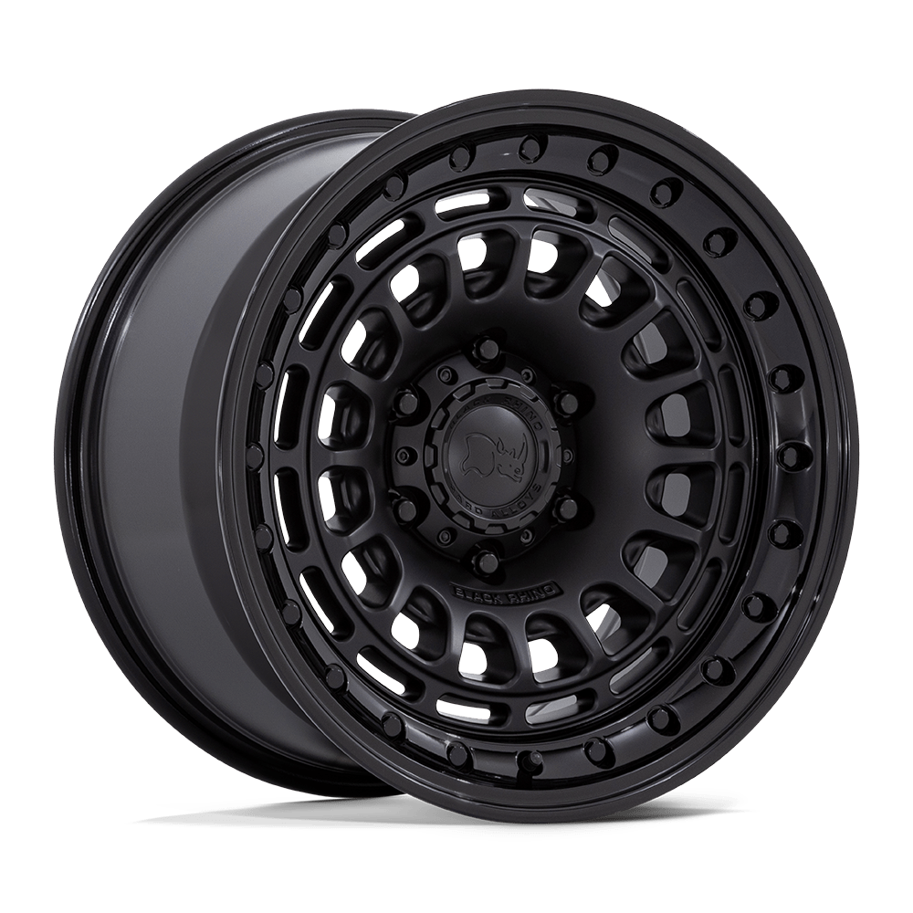 Black Rhino Hard Alloys BR014 SAHARA – 17X9 – 6X135 – 0 mm – MATTE BLACK W/ GLOSS BLACK LIP
