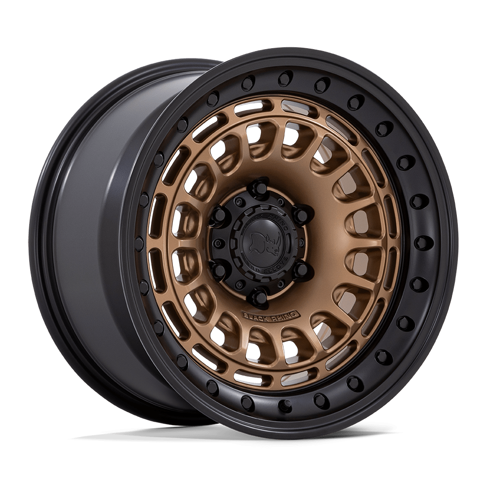 Black Rhino Hard Alloys BR014 SAHARA – 17X9 – 5X127 – -12 mm – MATTE BRONZE W GLOSS BLACK LIP