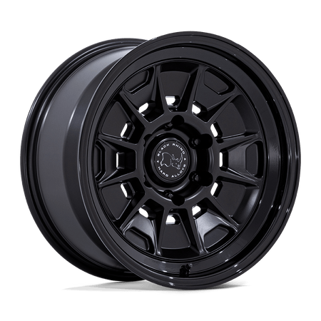 Black Rhino Hard Alloys BR021 MONDO – 17X9 – 6X139.7 – -38 mm – MATTE BLACK W/ GLOSS BLACK LIP