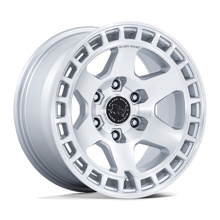 Black Rhino Hard Alloys BR022 BAHARI – 17X8.5 – 6X139.7 – 25 mm – GLOSS SILVER W/ MACHINED FACE