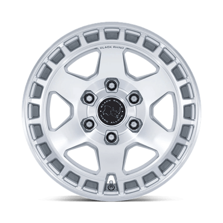 Black Rhino Hard Alloys BR022 BAHARI – 17X8.5 – 6X139.7 – 25 mm – GLOSS SILVER W/ MACHINED FACE