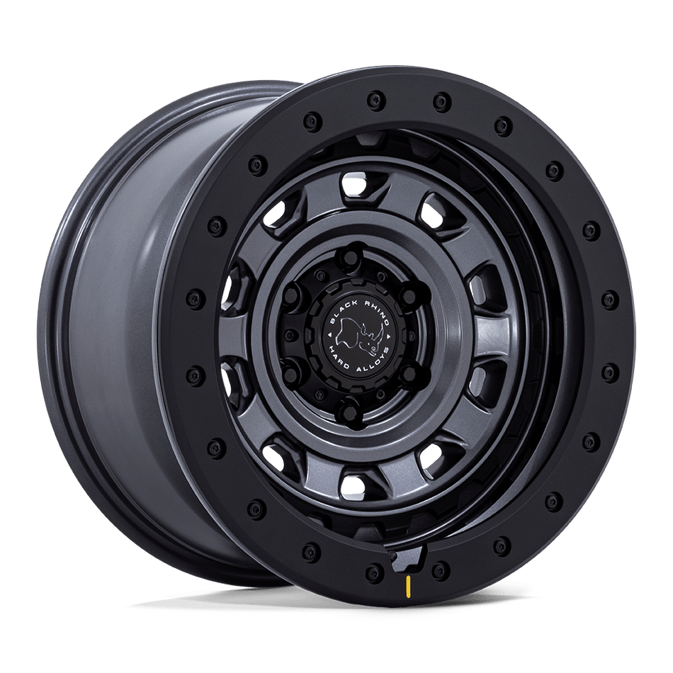 Black Rhino Hard Alloys BR023 XPLORER – 17X9 – 6X139.7 – 1 mm – MATTE GUNMETAL W/ MATTE BLK-LP