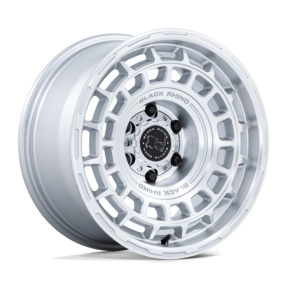 Black Rhino Hard Alloys BR024 AWOL – 20X8.5 – 6X135 – 25 mm – SILVER W/ MACHINED FACE