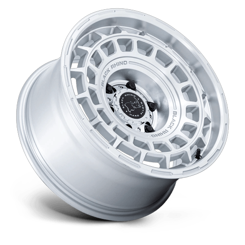 Black Rhino Hard Alloys BR024 AWOL – 20X8.5 – 6X135 – 25 mm – SILVER W/ MACHINED FACE