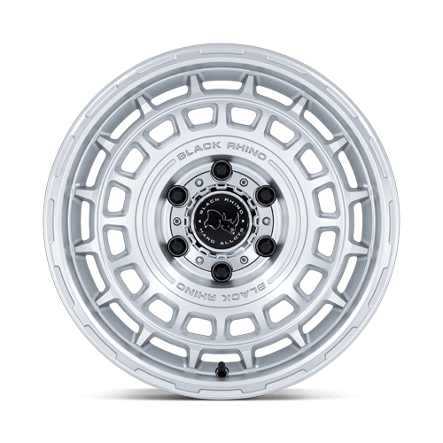 Black Rhino Hard Alloys BR024 AWOL – 20X8.5 – 6X135 – 25 mm – SILVER W/ MACHINED FACE