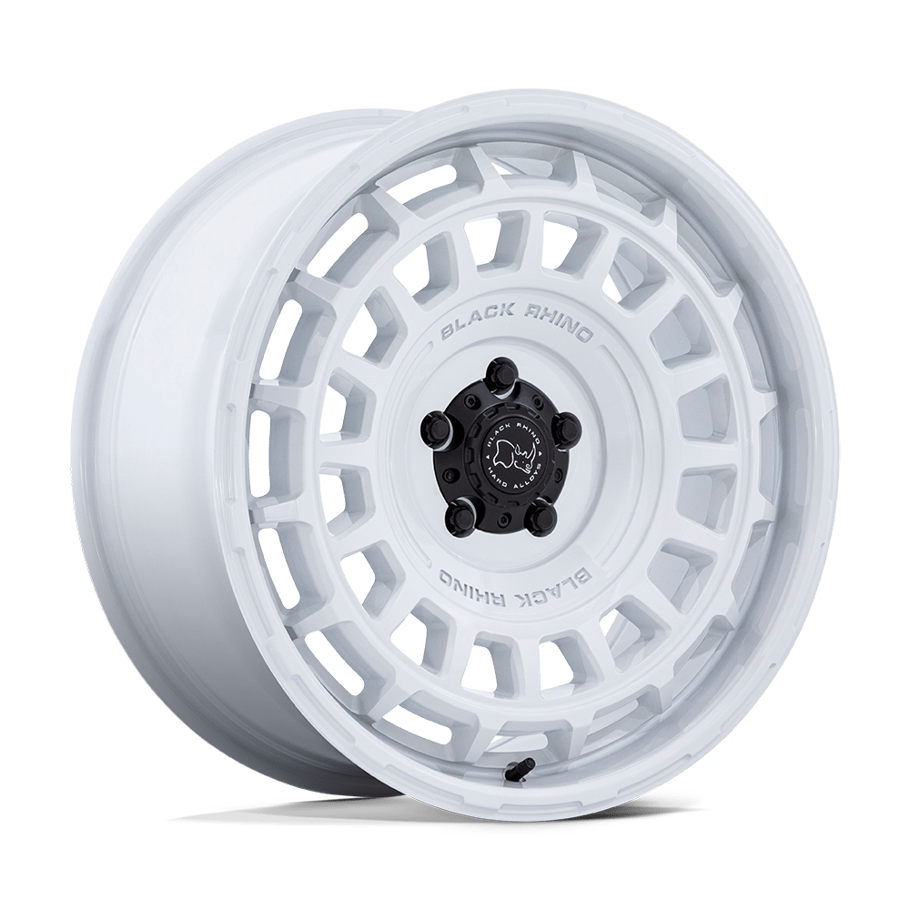 Black Rhino Hard Alloys BR024 AWOL – 17X8.5 – 6X139.7 – 25 mm – GLOSS WHITE