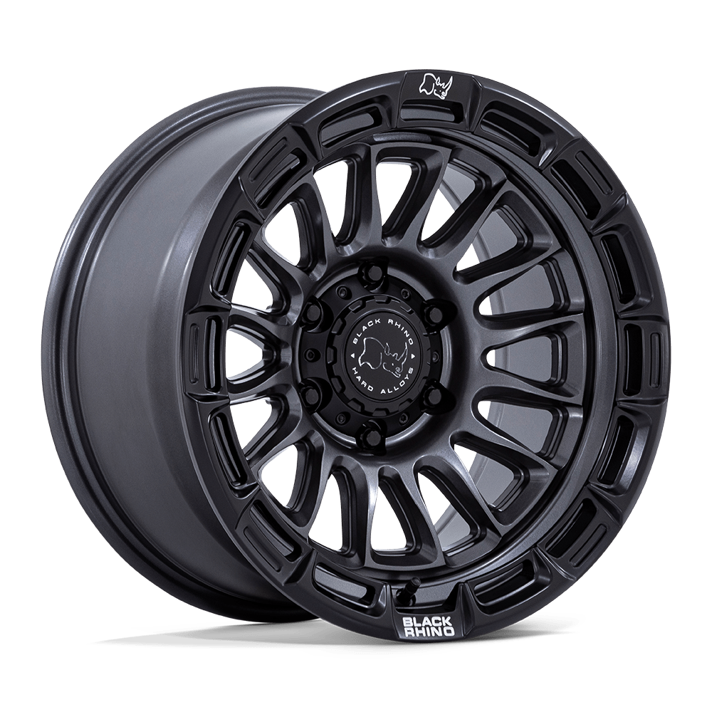 Black Rhino Hard Alloys BR025 RIVAL – 17X9 – 6X139.7 – -12 mm – MATTE GUNMETAL W/ MATTE BLK-LP