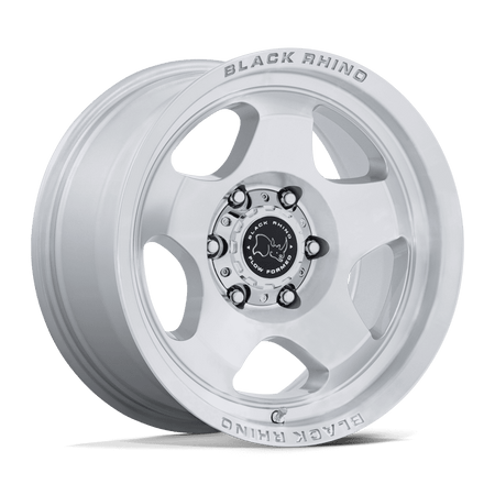 Black Rhino Hard Alloys BR031 SOL – 17X8 – 5X110 – 38 mm – GLOSS SILVER W/ MACHINED FACE