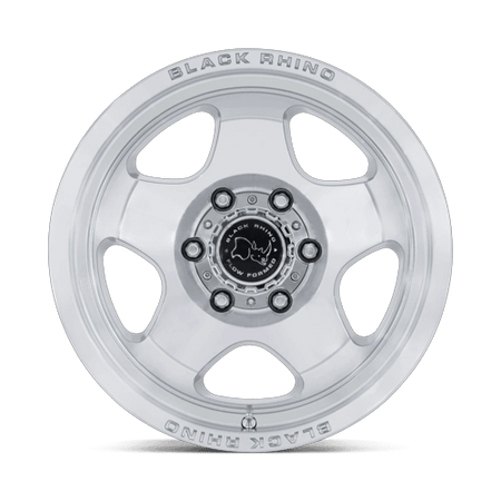 Black Rhino Hard Alloys BR031 SOL – 17X8 – 5X110 – 38 mm – GLOSS SILVER W/ MACHINED FACE