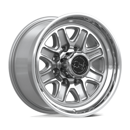 Black Rhino Hard Alloys BR032 ECHO – 18X9 – 8X170 – 12 mm – GLOSS SILVER W/ MACHINED FACE
