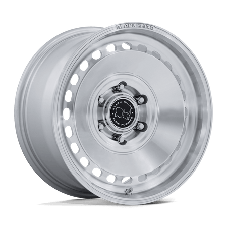 Black Rhino Hard Alloys BR036 BASIN – 17X8.5 – 6X135 – 25 mm – GLOSS SILVER W/ MACHINED FACE