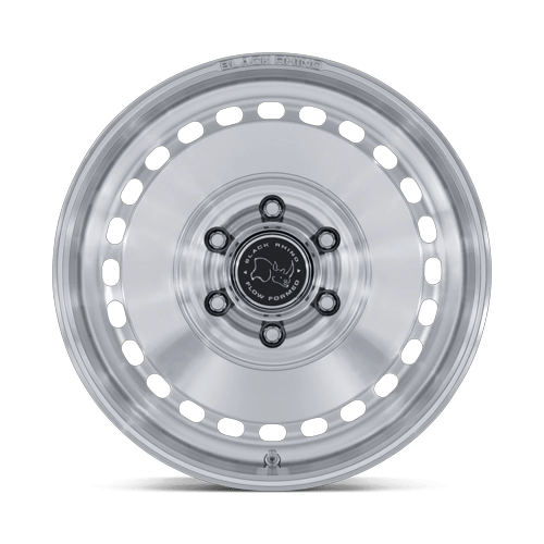 Black Rhino Hard Alloys BR036 BASIN – 17X8.5 – 5X127 – 0 mm – GLOSS SILVER W/ MACHINED FACE