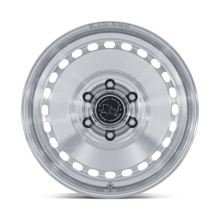 Black Rhino Hard Alloys BR036 BASIN – 17X8.5 – 5X127 – 0 mm – GLOSS SILVER W/ MACHINED FACE