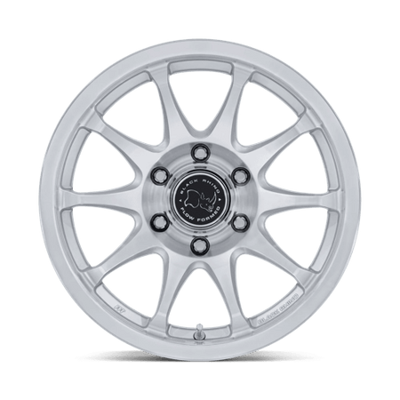 Black Rhino Hard Alloys BR038 RONIN – 17X8.5 – 6X139.7 – 25 mm – GLOSS SILVER W/ MACHINED FACE