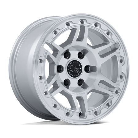 Black Rhino Hard Alloys BR039 VANGUARD – 17X8 – 6X114.3 – 32 mm – GLOSS SILVER W/ MACHINED FACE
