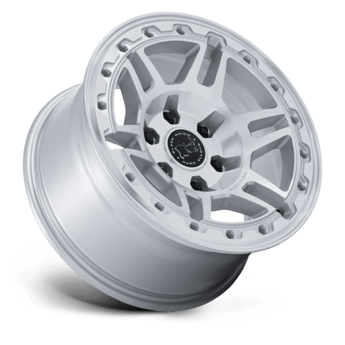Black Rhino Hard Alloys BR039 VANGUARD – 17X8 – 6X114.3 – 32 mm – GLOSS SILVER W/ MACHINED FACE