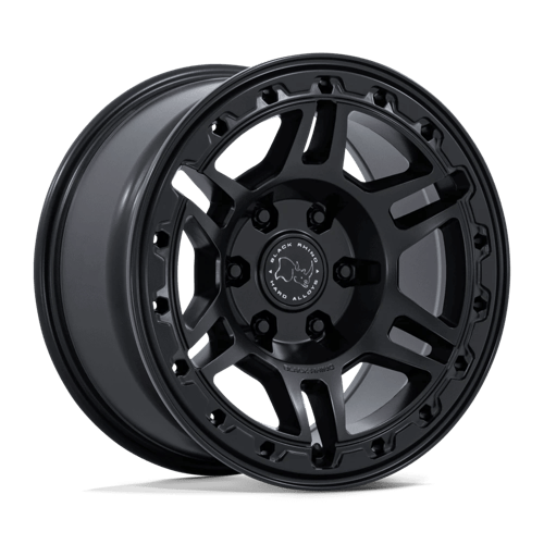 Black Rhino Hard Alloys BR039 VANGUARD – 17X8.5 – 6X130 – 25 mm – MATTE BLACK