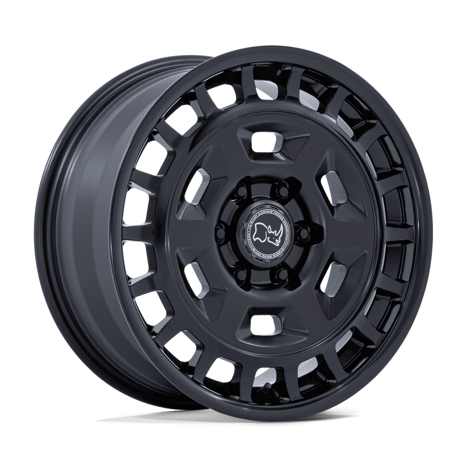 Black Rhino Hard Alloys BR405 ROVER – 18X8 – 6X130 – 32 mm – MATTE BLACK W/ GLOSS BLACK LIP