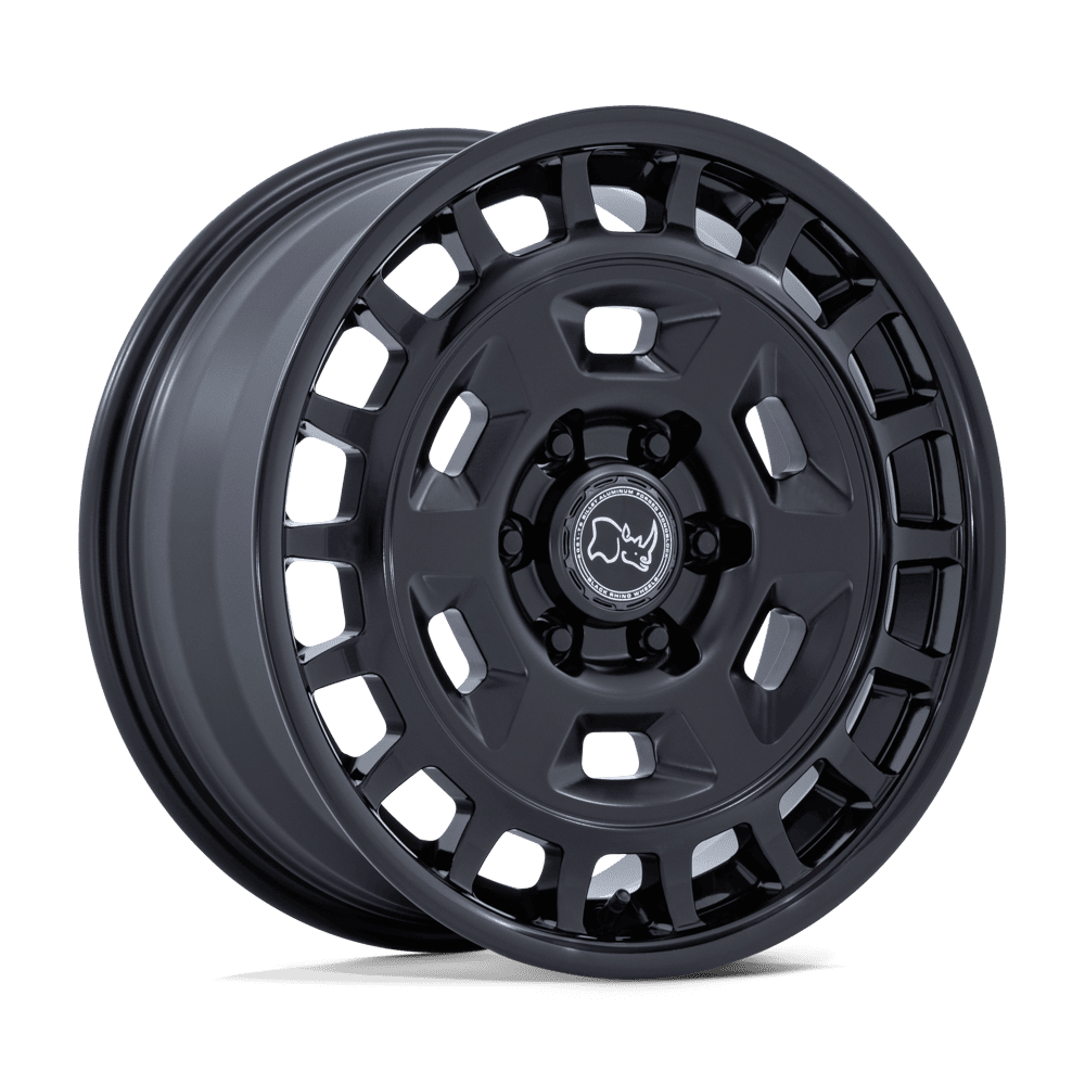 Black Rhino Hard Alloys BR405 ROVER – 17X8 – 6X130 – 32 mm – MATTE BLACK W/ GLOSS BLACK LIP