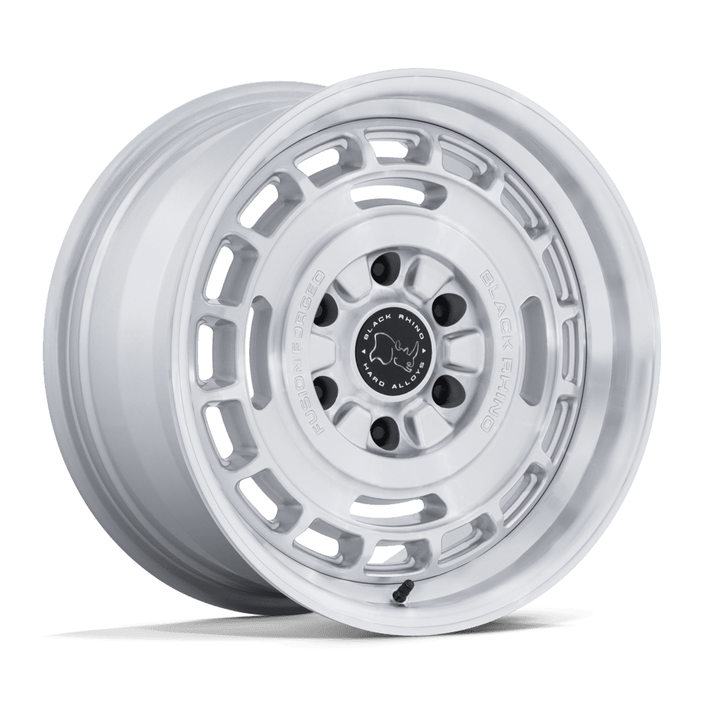 Black Rhino Hard Alloys BR600 VAGABOND – 17X8.5 – 6X139.7 – 25 mm – GLOSS SILVER W/ MACHINED FACE