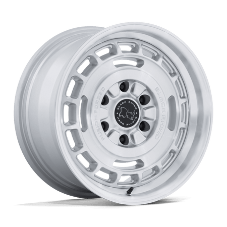 Black Rhino Hard Alloys BR600 VAGABOND – 17X8.5 – 6X139.7 – 25 mm – GLOSS SILVER W/ MACHINED FACE