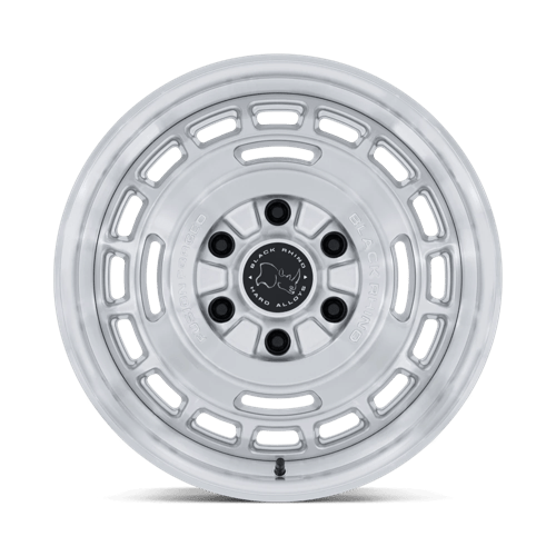 Black Rhino Hard Alloys BR600 VAGABOND – 17X8 – 6X139.7 – 32 mm – GLOSS SILVER W/ MACHINED FACE