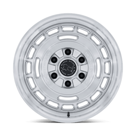 Black Rhino Hard Alloys BR600 VAGABOND – 17X8 – 6X139.7 – 32 mm – GLOSS SILVER W/ MACHINED FACE