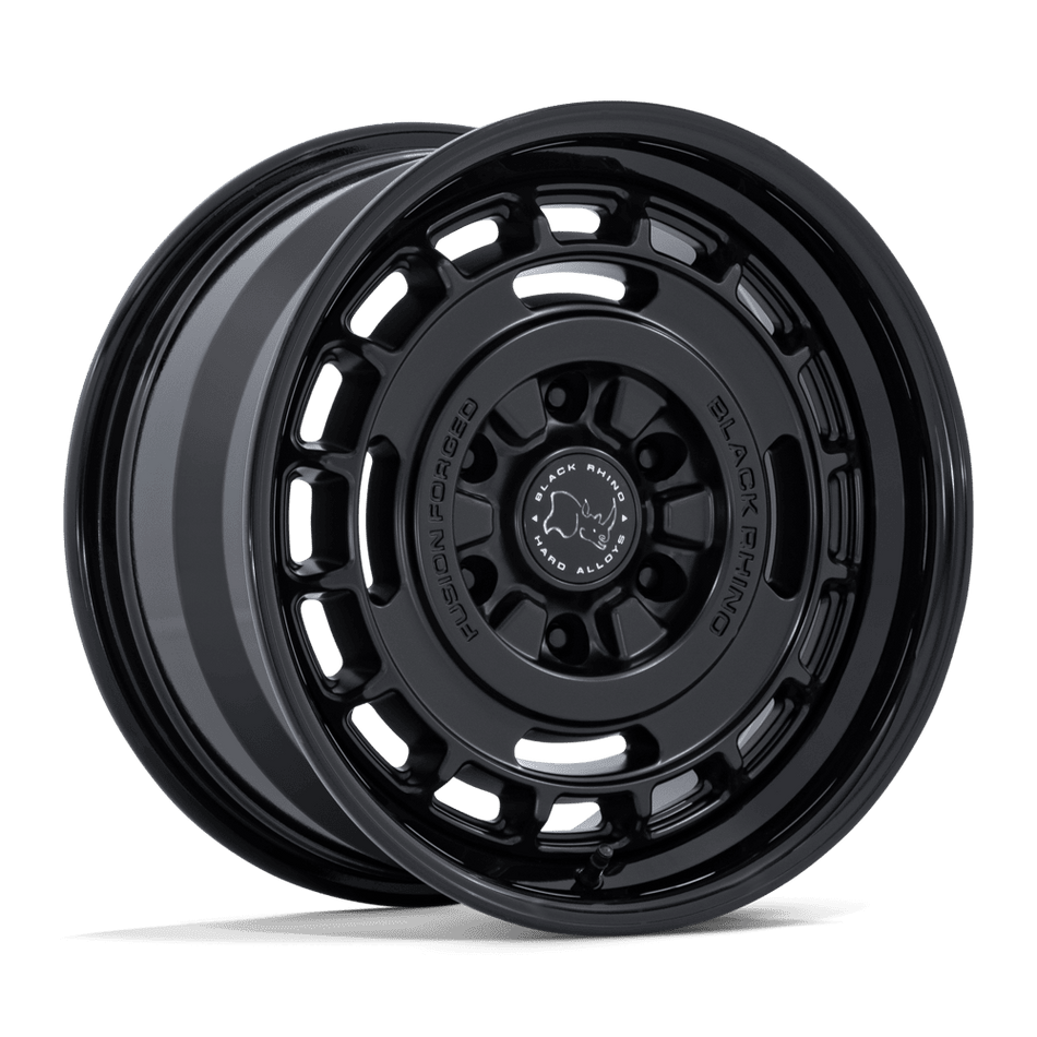 Black Rhino Hard Alloys BR600 VAGABOND – 17X8 – 6X139.7 – 32 mm – MATTE BLACK W/ GLOSS BLACK LIP