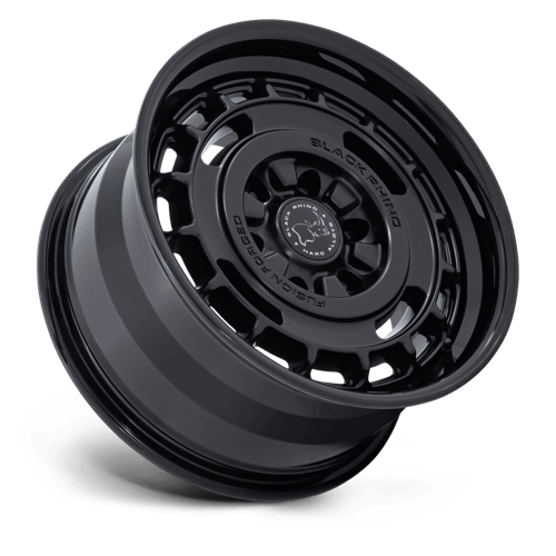 Black Rhino Hard Alloys BR600 VAGABOND – 17X8.5 – 6X139.7 – 25 mm – MATTE BLACK W/ GLOSS BLACK LIP