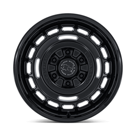Black Rhino Hard Alloys BR600 VAGABOND – 17X8.5 – 6X139.7 – 25 mm – MATTE BLACK W/ GLOSS BLACK LIP