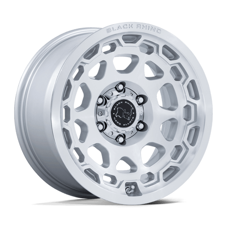 Black Rhino Hard Alloys BR026 CONGO – 17X8.5 – 5X130 – 25 mm – GLOSS SILVER W/ MACHINED FACE