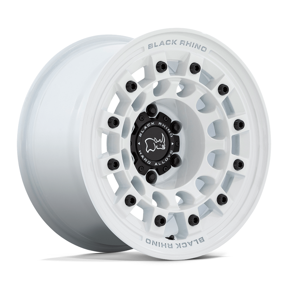 Black Rhino Hard Alloys FUJI – 17X8 – 6X139.7 – 20 mm – GLOSS WHITE